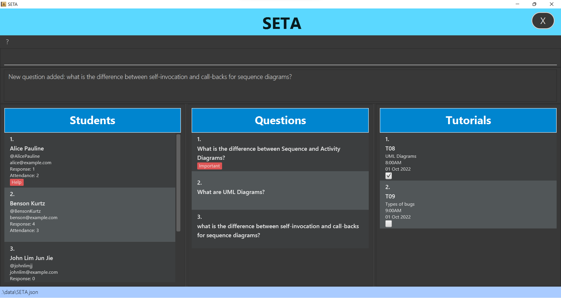 addq what is the difference between self-invocation and call-backs for sequence diagrams?